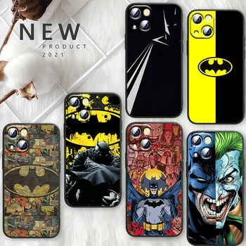 DC Topla Moda Batman Crna Torbica Za mobitel Apple iPhone 14 13 12 11 Pro Max Mini XS Max X XR 7 8 Plus Mekana Torbica Od TPU u obliku Školjke Capa