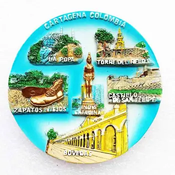 Drevni grad Cartagena 3D Magnet Za Hladnjak Columbia Road Suvenir Magnetne Naljepnice Za Hladnjak Ukras Kuće