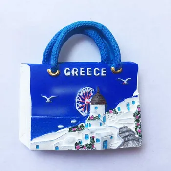 Grčka Egejsko more Santorini crkva s plavom vrhunac EA vjetrenjača Magnet Za Hladnjak stereo turističkih suvenira