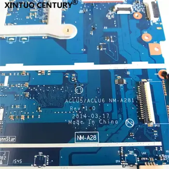 Kvalitetna matična ploča za PC ACLU5/ACLU6 NM-A281 za Lenovo G50-45 G50 matična ploča s procesorom A8-6410 DDR3 Ispitni rad