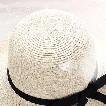 Ljetna slamnati šešir ženska velika plaža šešir sa širokim poljima солнцезащитная šešir sklopivi krema za sunčanje UV zaštita panama šešir bone chapeu feminino