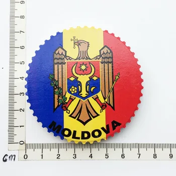 QIQIPP Moldavija Kreativni Zastava Putovanja Spomen Ukras Obrt Zbirka Poklona Keramički Magnet Magnet Za Hladnjak