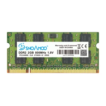 SNOAMOO Laptop Ram DDR2 2 GB 800 Mhz PC2-5300S 667 Mhz PC2-6400S 200Pin CL5 CL6 1,8 U 2Rx8 SO-DIMM memorija računala Jamstvo