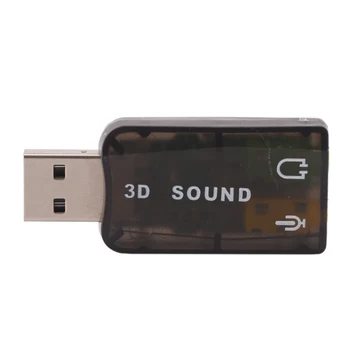 3D USB Zvučna Kartica USB Audio 5.1 Eksterna USB Zvučna Kartica Audio Adapter za Mikrofon Zvučnik Audio Sučelje Za Prijenosna RAČUNALA mini Podataka