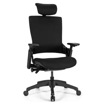 Stolica za voditelja Costway Podesiv Radni stolac s раздвижным sjedala i 3D naslona za ruke CB10211DK